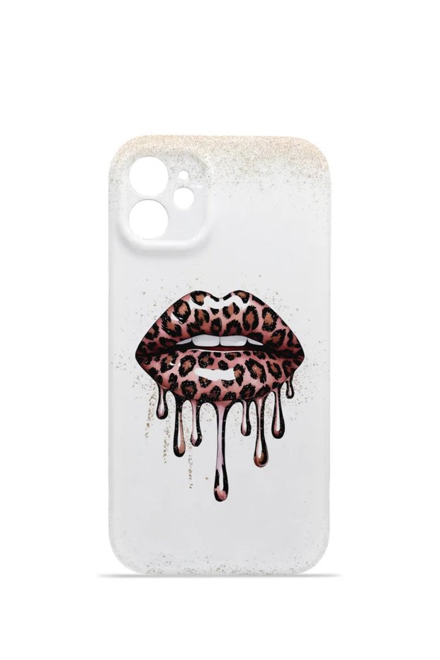 iPhone 11 Vorian Mika Camera Protective Case, Leopard Print with Droplet Design.