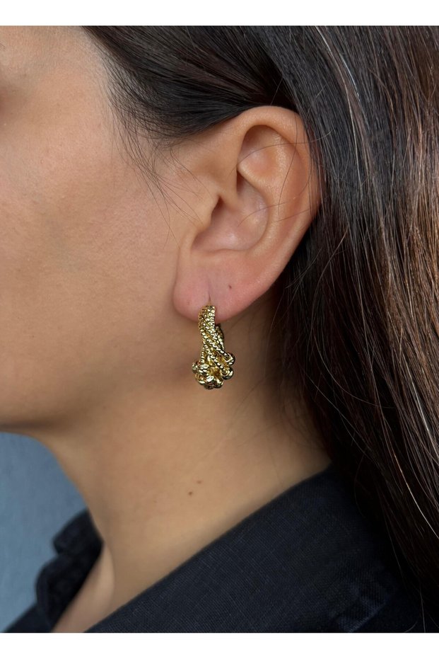 Dorika Bulk Spiral Gold Earrings