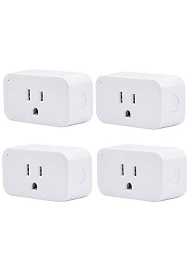 مجموعة من 4 قطع من المقابس الذكية بتقنية ZigBee، مع ميزة مراقبة استهلاك الطاقة في الوقت الفعلي، ومقبس كهربائي بقوة 15 أمبير، وجهاز تكرار ZigBee.