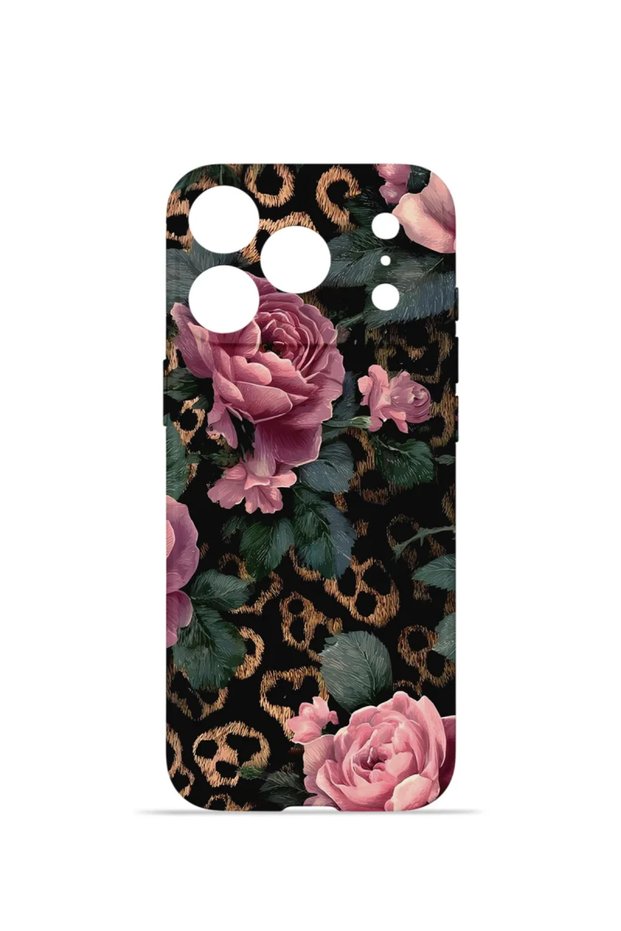 غطاء حماية للكاميرا من نوع "فوريان ميكا" لهاتف iPhone 18 Pro Max، بتصميم "ليوبارد" باللون الوردي.