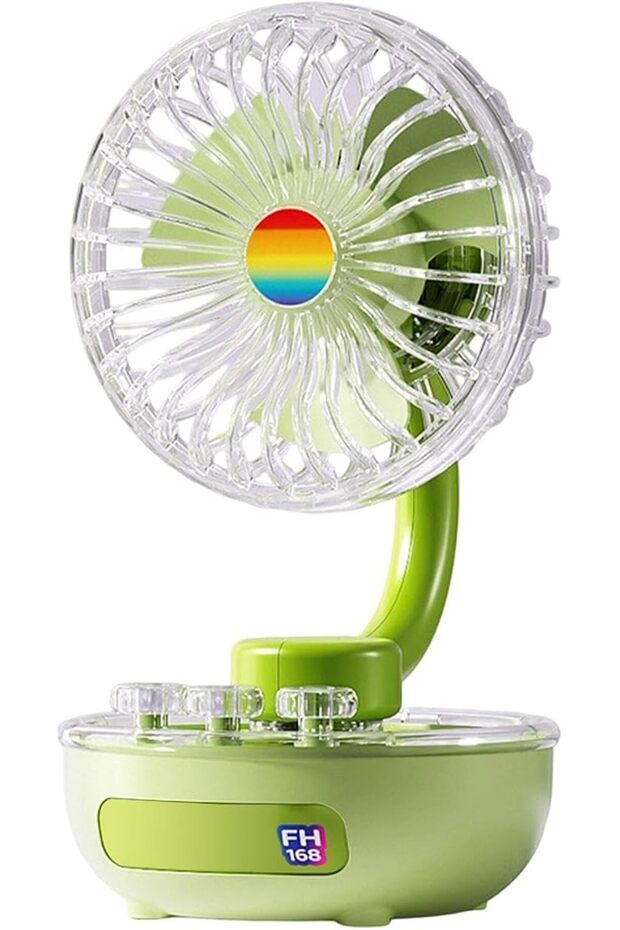 Table Fan Quiet Adjustable Rechargeable Cooling
