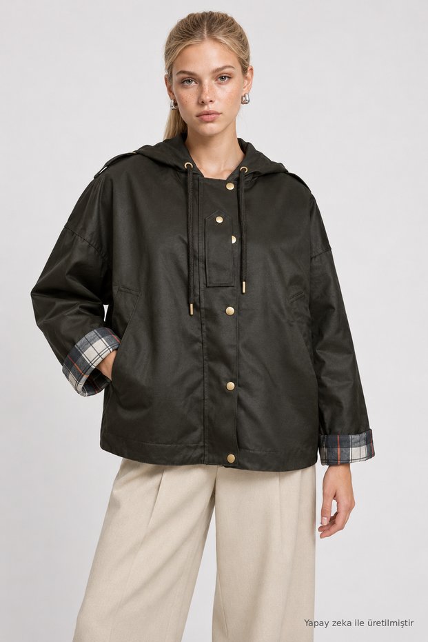 Wax-Look Premium Selection Jacket Lby0084 Khaki