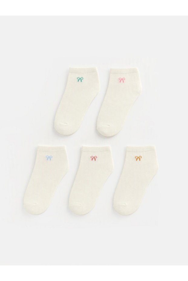 Rmz Clothing Difference Women's Bowknot Ankle Socks, Pack of 5.