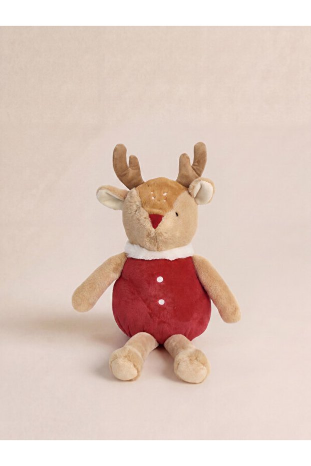 Esvab • Modern & Elegant Christmas-Themed Plush Toy with a Reindeer Design, 28 Cm.