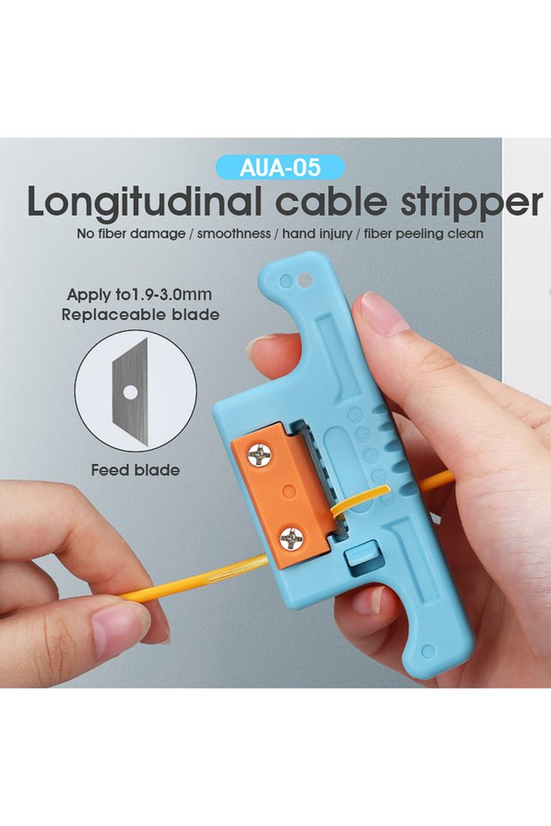 Blue FTTH Optical Fiber Stripper 1.9-3.0mm MAST-5 Access Tool MSAT-5 Loose Buffer Tube Stripper AUA-