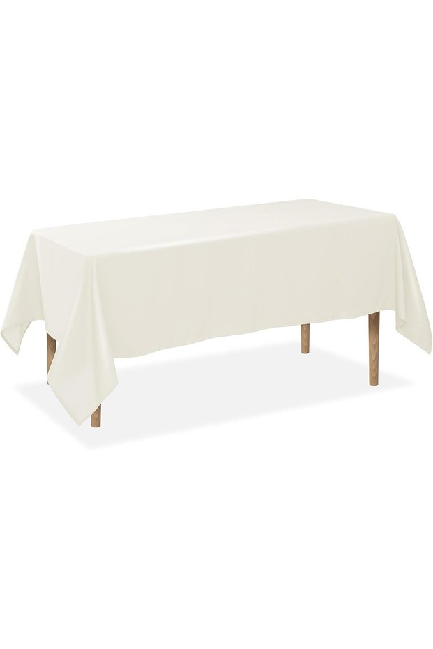 - مفرش طاولة فاخر مقاس 70 × 120 بوصة، مناسب لحفلات الزفاف/المآدب/المطاعم - مفرش طاولة مستطيل الشكل مصنوع من قماش البوليستر.