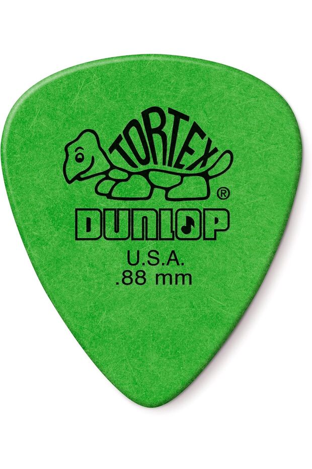 Dunlop Tortex Standard .88mm Green Guitar Pick - 12 Pack