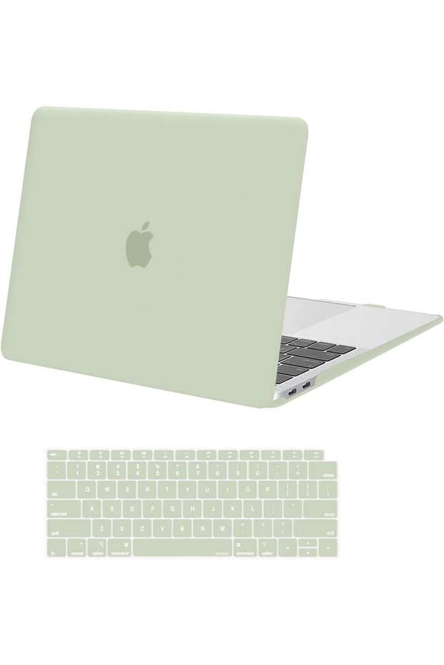حافظة متوافقة مع جهاز MacBook Air مقاس 13 بوصة، معالج M1، لون أخضر زيتوني.