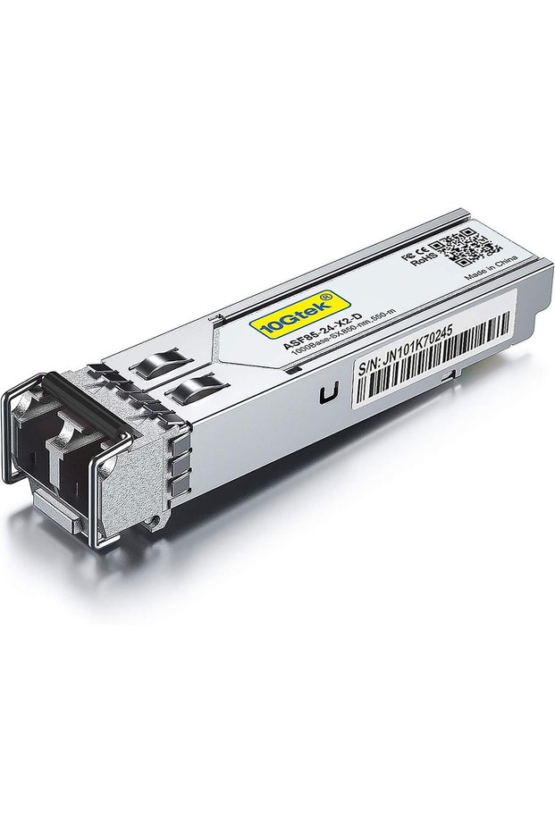 وحدة 1G SFP SX LC متعددة الأنماط، مدى 550 متر، جهاز إرسال واستقبال 1000Base-SX Mini-Gbic متوافق مع Cisco GLC-