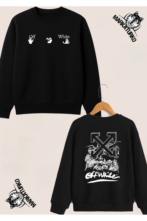Street Fashion Custom Design Double-Sided Printed Crew Neck Sweatshirt