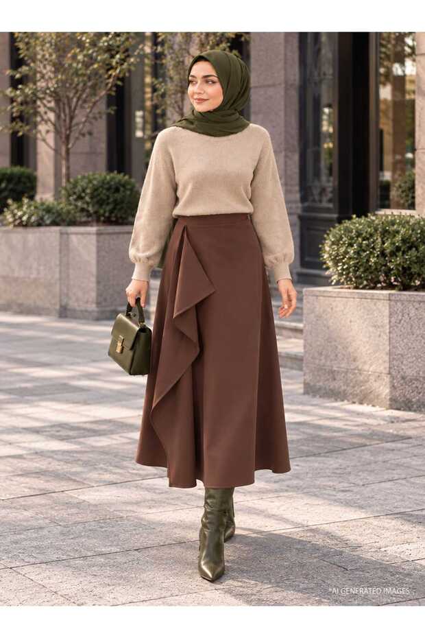 Skirt - Brown -