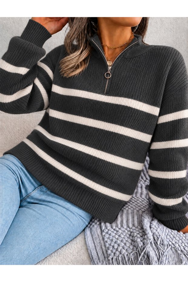 Women's Half-Zip Knit Sweater Kpln