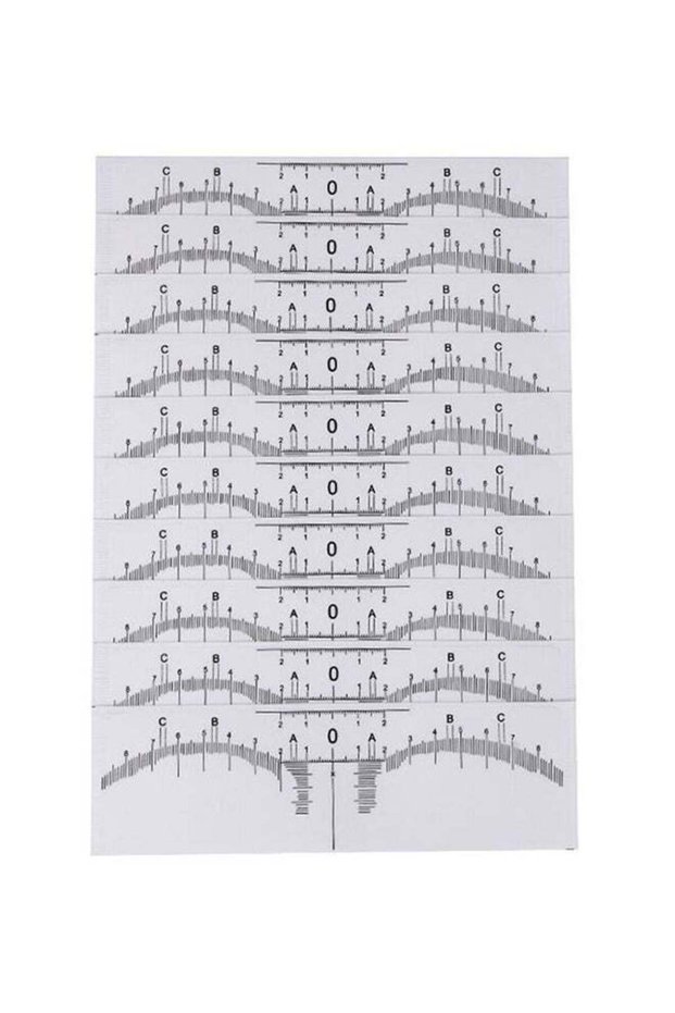 Eyebrow Ruler Sticker