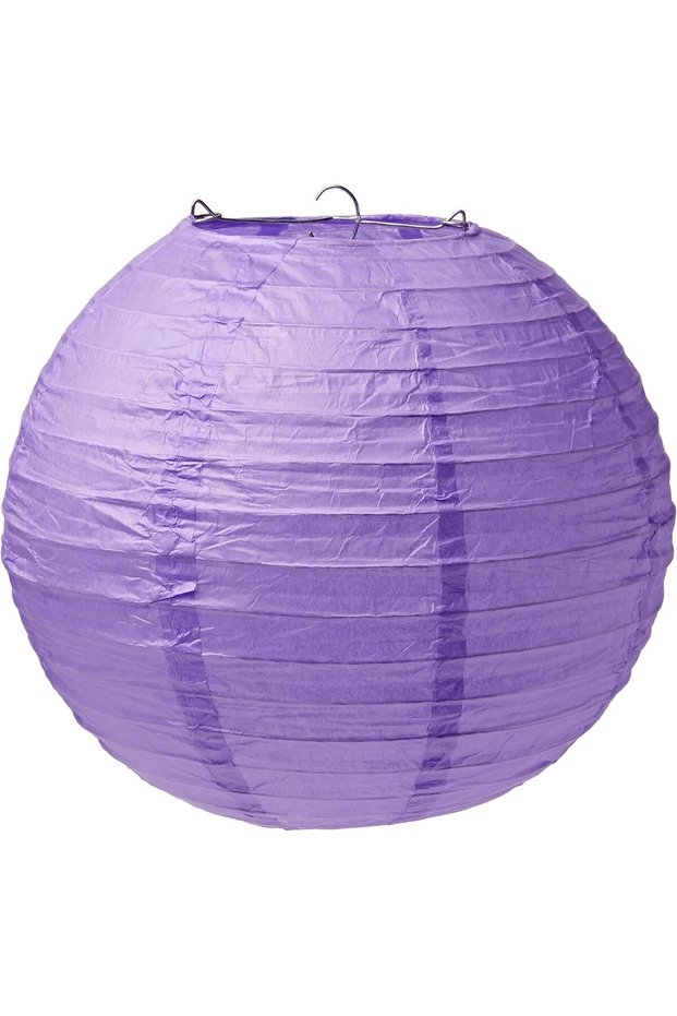 فوانيس ورقية دائرية جديدة باللون البنفسجي، مقاس 9.50 بوصة، 3 قطع.