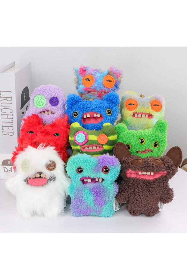 Random 1 PCS 11CM Fuggler Funny Ugly Monster Plush Toys Keychain Kawaii Fugg Doll Monster Rabbits Cu
