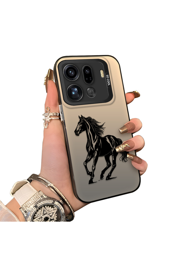 OPPO Find X9 Pro 5G Compatible Silicone Hard-Edge Back Case with Patterned Design for Couples