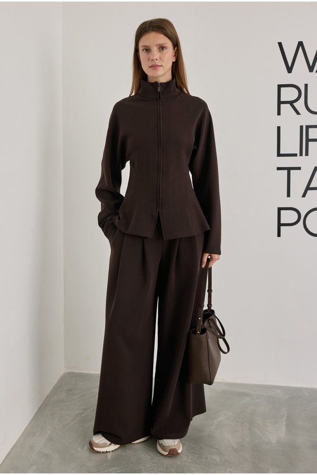 Pera Modal Sweatshirt, Dark Coffee