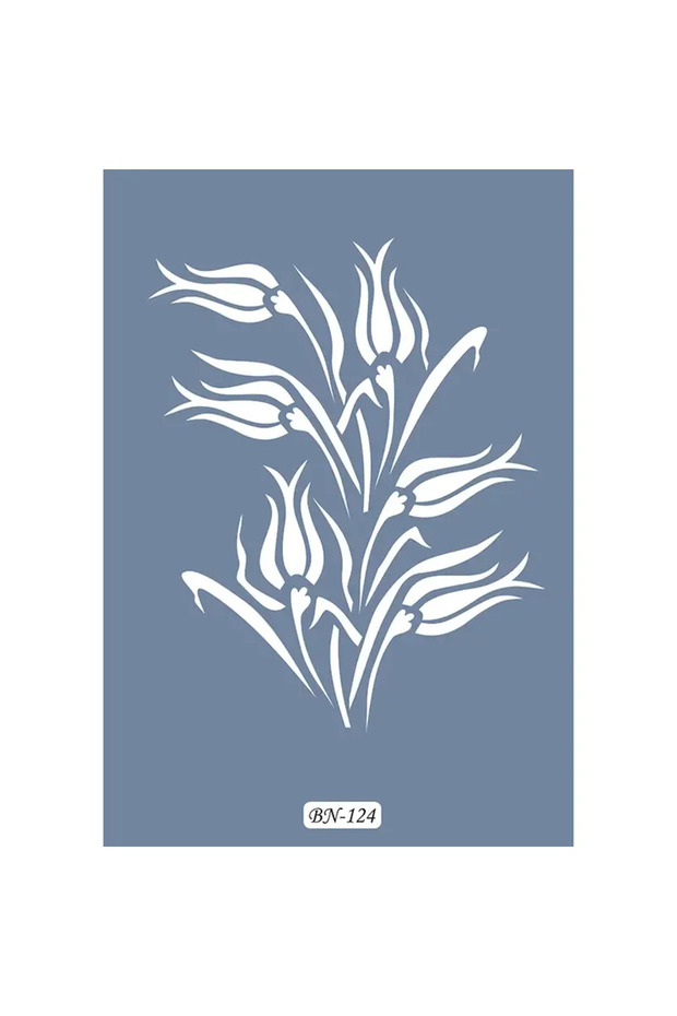 Flower Pattern Modal BN124 25x35 BN Series Stencil