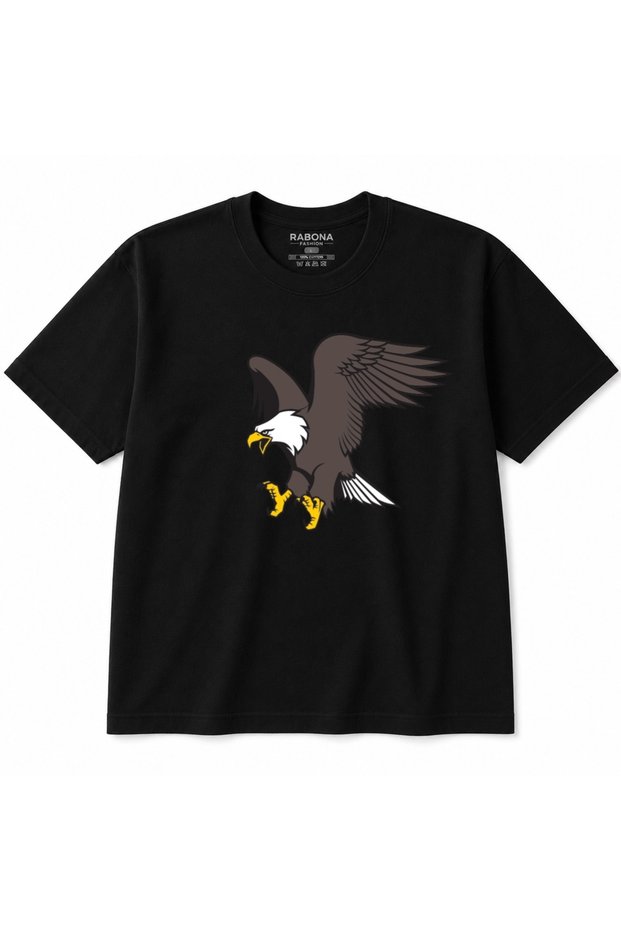 Flying Eagle – Powerful Bald Eagle Wildlife Graphic T-Shirt