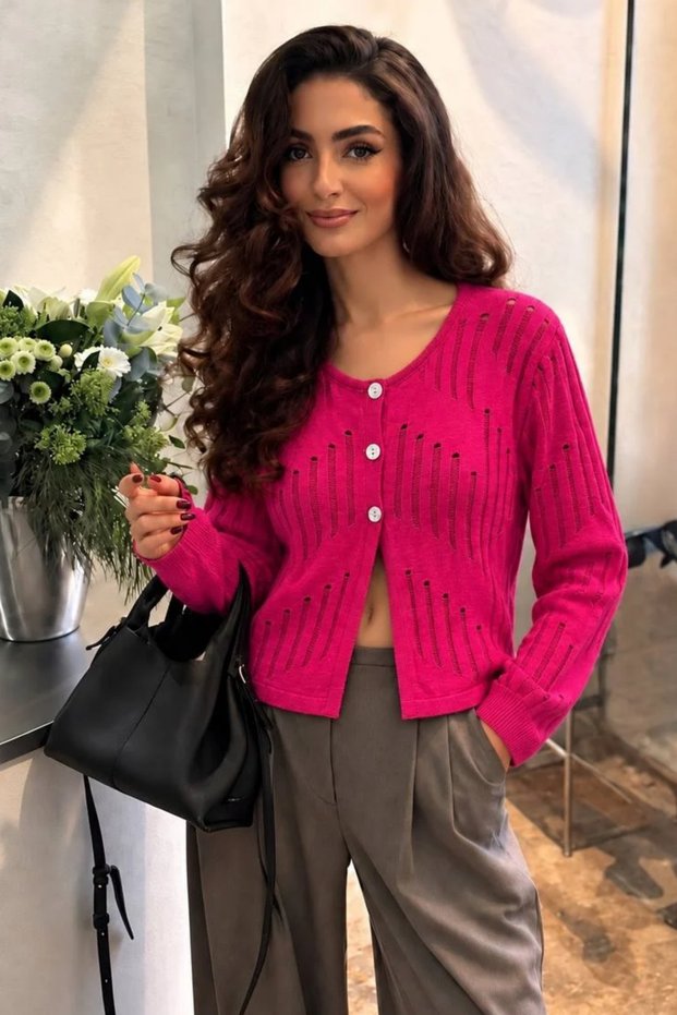 Women's Button-Front Knitwear Cardigan