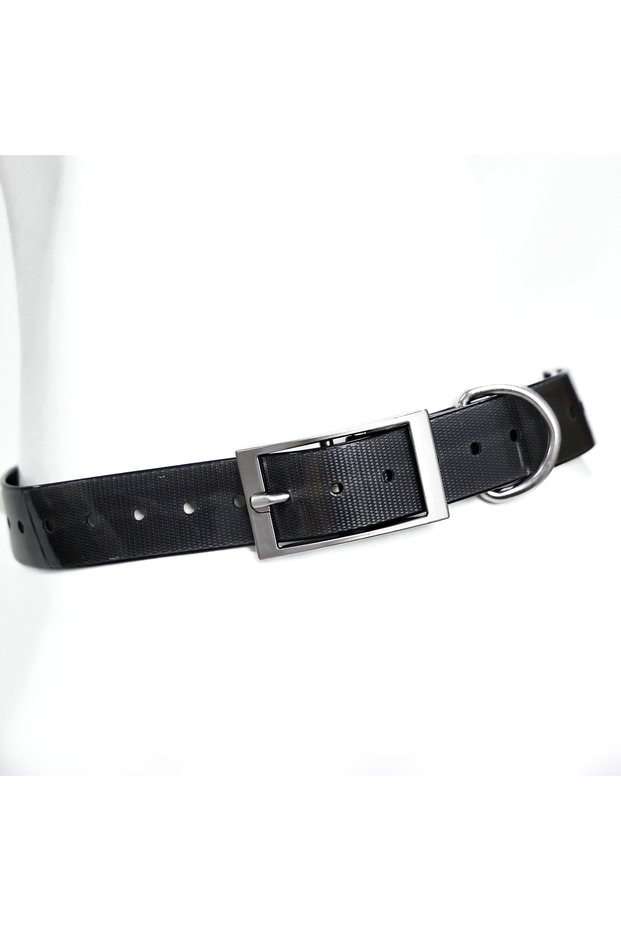 M GRAY Hunting Dog Collar Non-Toxic TPU Waterproof Collar for Large Dogs Adjustable Durable Easy Cle