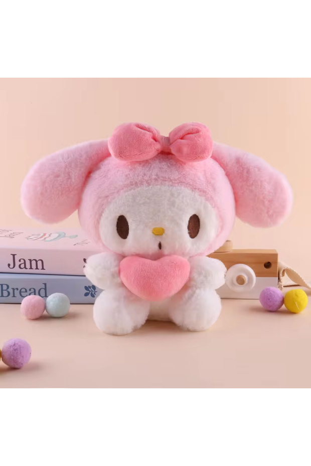 22-25CM 2027 Sanrio Plush Toy Japanese Cartoon Kawaii Hello Kitty Kuromi My Melody Birthday Gift Car
