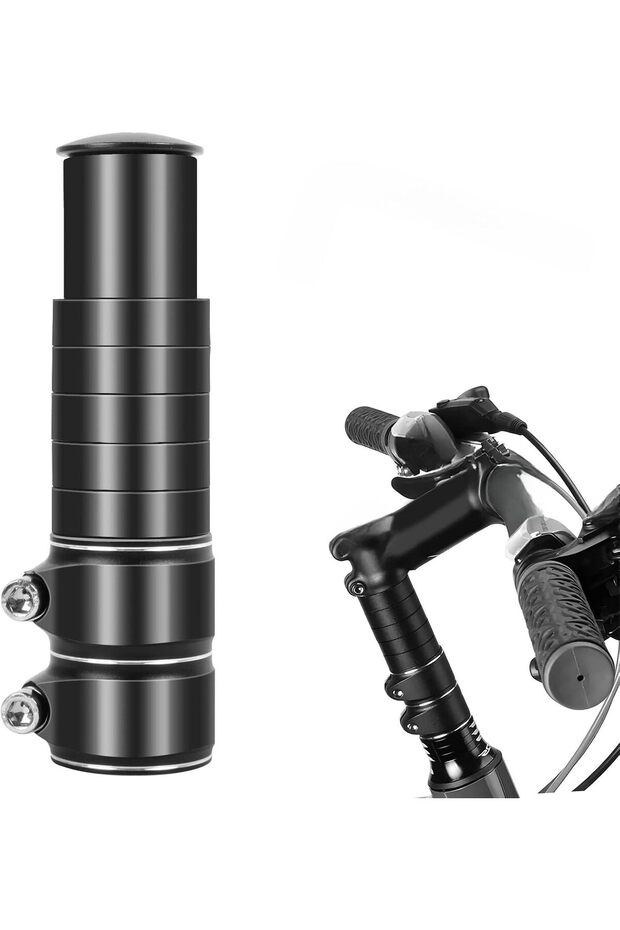 Bike Stem Riser Adjustable Bicycle Handlebar Extender Height Enhancer Extender for Most Bicycle Road