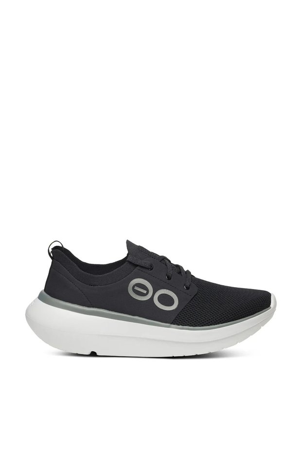 OOMY STRIDE BLACK SHOES 5087-WHITEBLACK