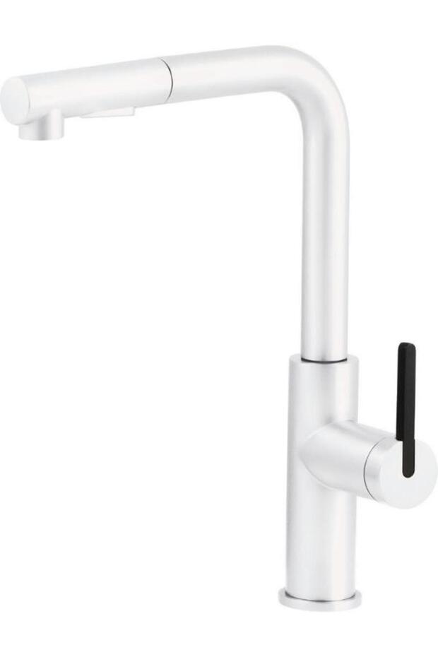 Momi White Spiral Kitchen Faucet