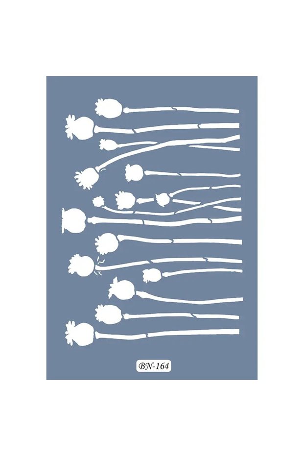 Flower Stems Model BN164 25x35 BN Series Stencil
