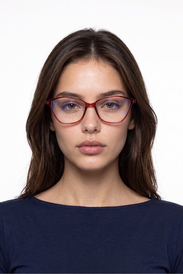 Aspen Red Leopard Blue Light-Blocking Sunglasses