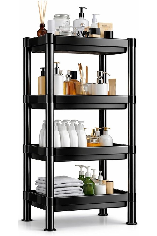 4-Tier Storage Plastic (Black)