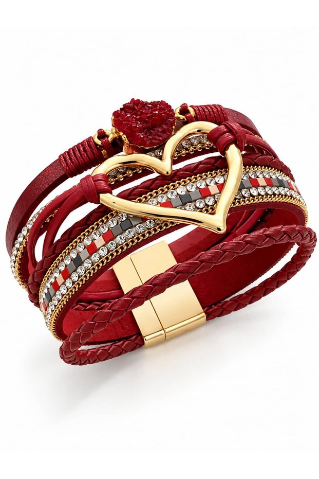 LEATHER MULTIPLE BRACELET