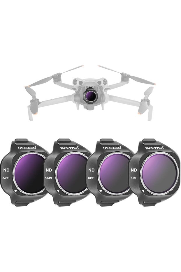 مجموعة فلاتر ND/PL متوافقة مع كاميرا طائرة DJI Mini 5 Pro (ND8/PL+ND16/PL+ND32/PL+ND64/PL)، Snap
