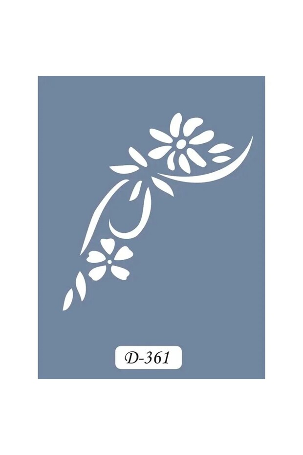 D361، قالب تصميم زهور، سلسلة D، مقاس 15 × 20 سم.