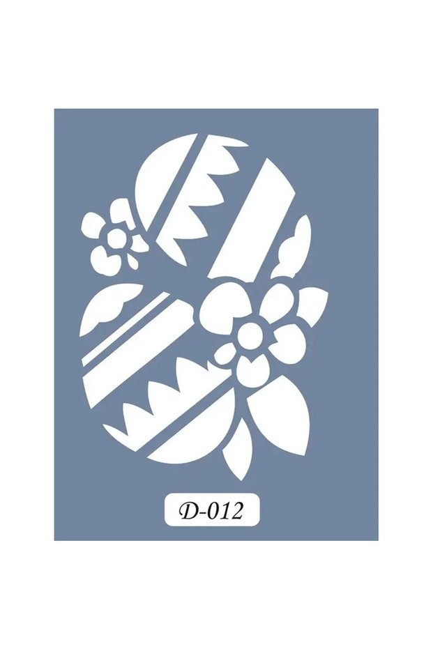 D12 Easter Egg Model D Series Stencil 15x20 cm