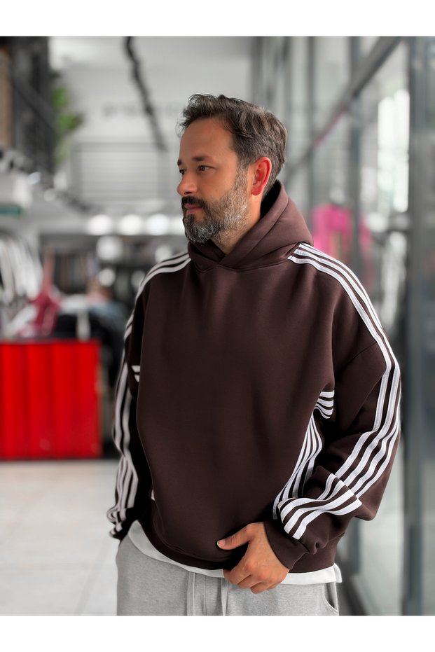 HM Hooded Sweatshirt with Striped Details