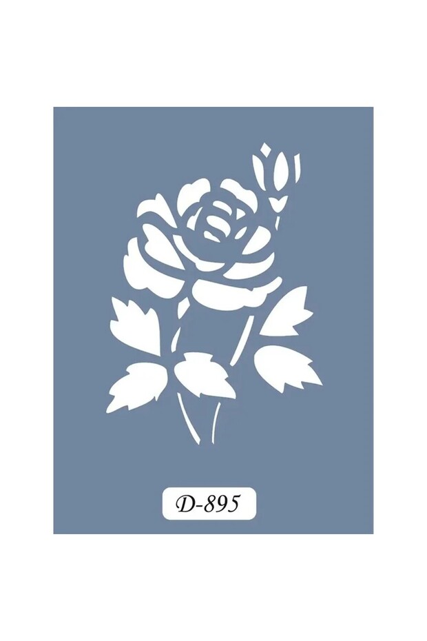 D895 Rose Modal D Series Stencil 15x20 cm