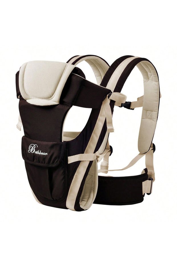 Beige Baby Sling Carrier, 4-in-1 Ergonomic Baby Backpack Carrier, Easily Adjustable Baby C