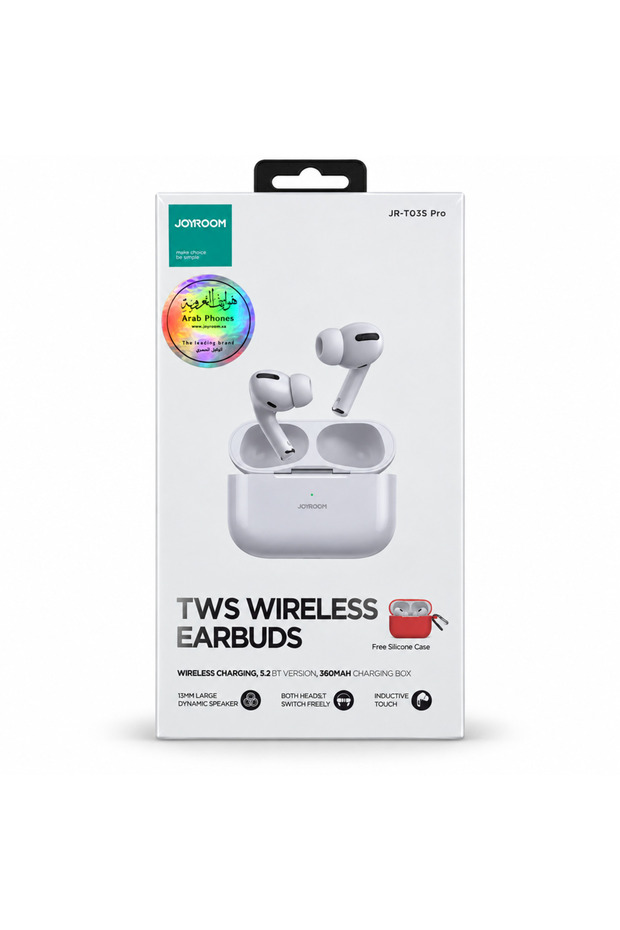 سماعات أذن لاسلكية JR-T03S Pro TWS مع علبة شحن لاسلكية