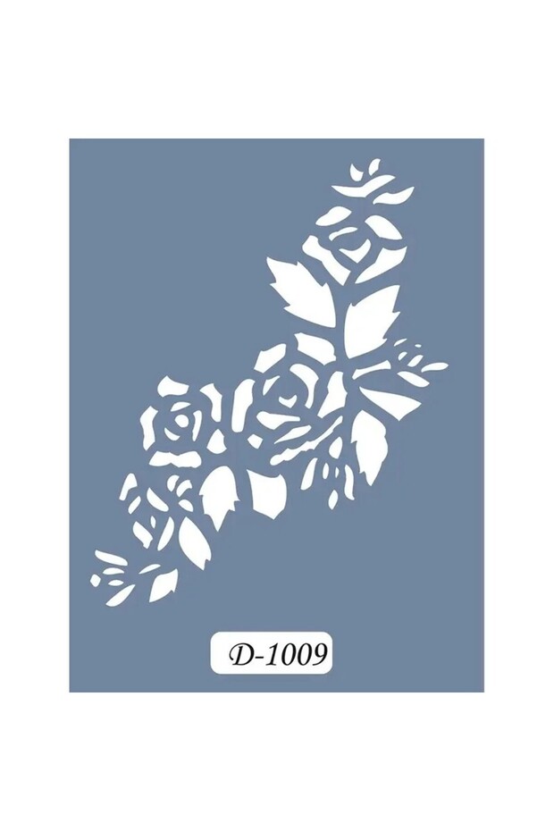 D1009 Rose Modal D Series Stencil 15x20 cm