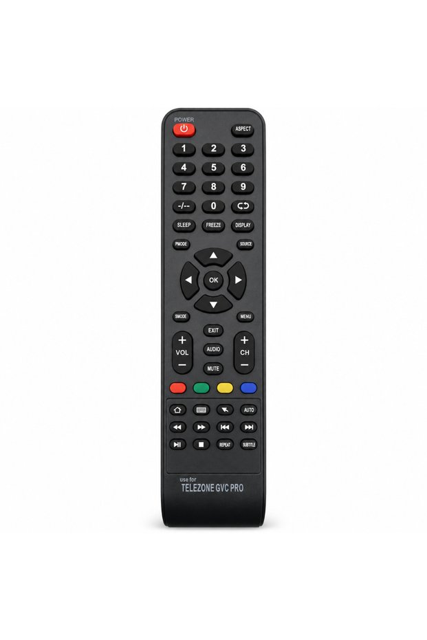 جهاز التحكم عن بعد للتلفزيون من نوع TELEZONE GVC PRO - باللون الأسود.