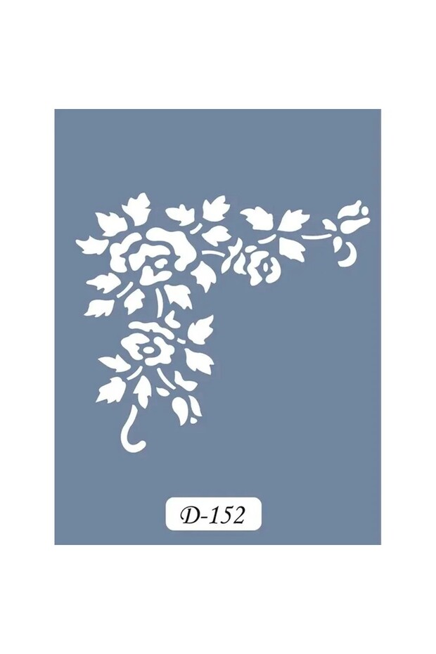 D152 Flower Model D Series Stencil 15x20 cm