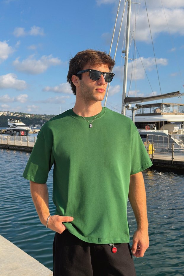Grove Boxy Tee - Green