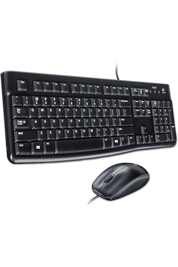 لوحة مفاتيح لوجيتك K120 سلكية USB مريحة للاستخدام المكتبي