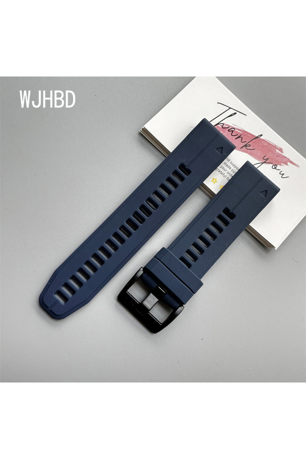 26mm QuickFit style2 Midnight blue 22MM 26MM Official Silicone Strap for Garmin Fenix 5X 5 Plus Feni