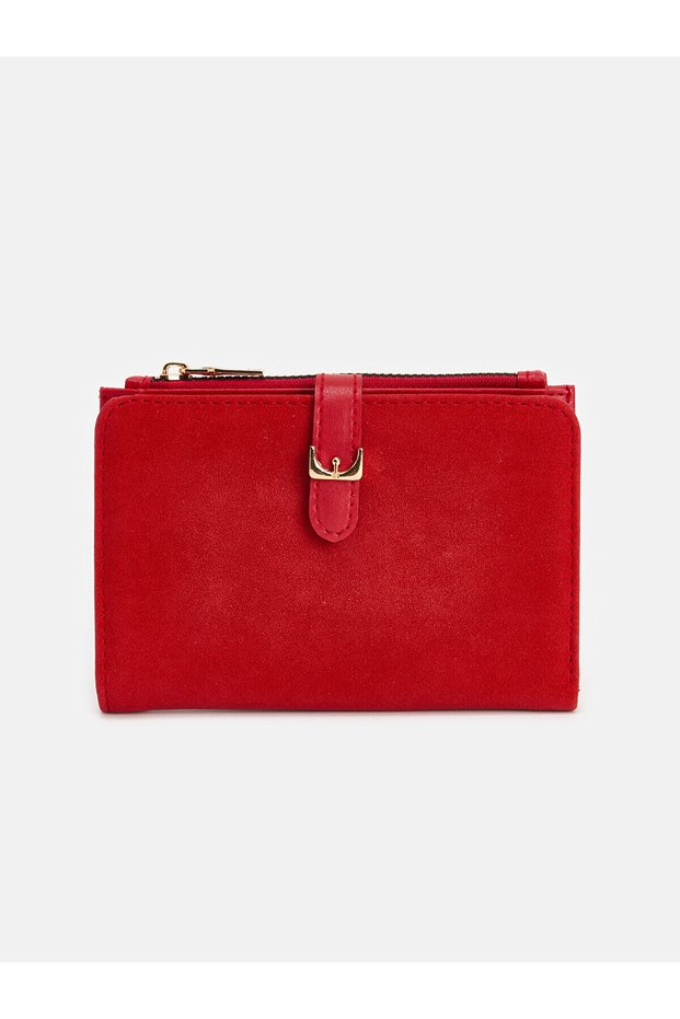 Peak New Season Women's Red Suede-Look Wallet