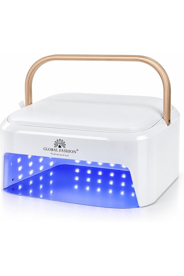 Global Fashion 184W UV LED Nail Lamp for Gel Nails, 82 LED Nail Dryer, 365+405nm, Auto Sensor, 4 Timers, Low Heat Mode