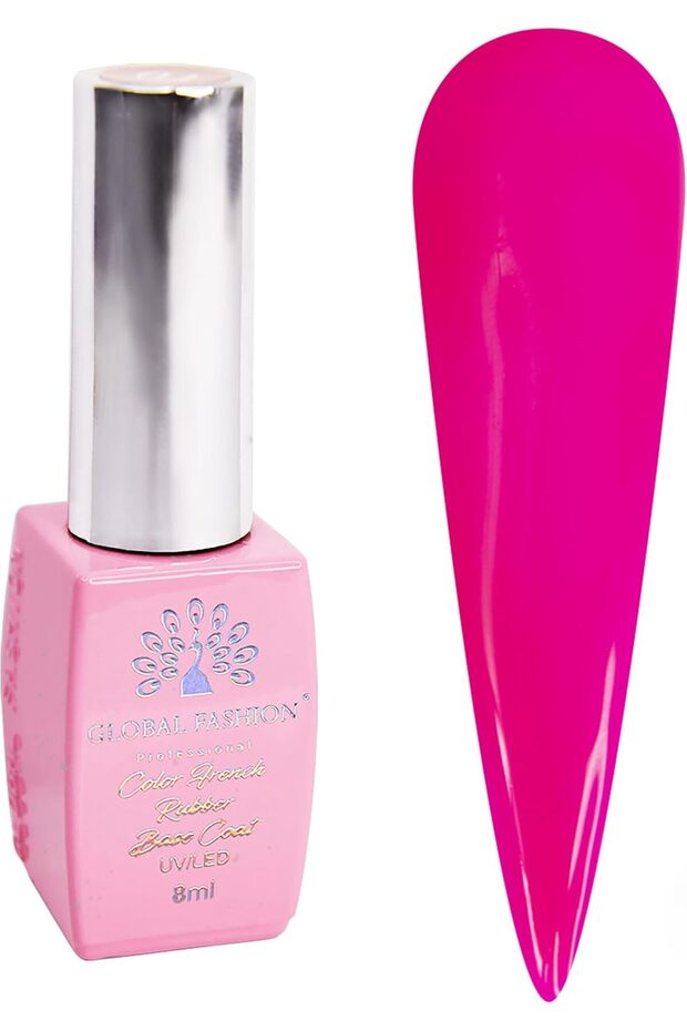 GLOBAL FASHION Neon Dream Nails! Neon Base Coat (8ml) - Vegan, Cruelty-Free, Chip-Resistant. Promotes Healthy Nails, Long-Lasting Gel Manicures | (09, 8 ml)