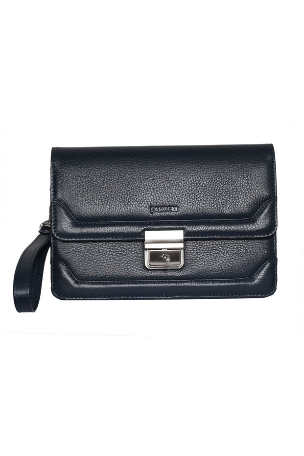 Large Genuine Leather Men's Clutch Bag